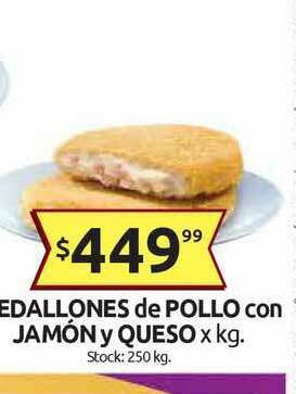 Cordiez Medallones De Pollo Con Jamón Y Queso oferta