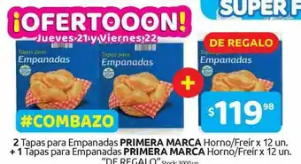Cordiez 2 Tapas Para Empanadas Primera Marca Horno Freír + 1 Tapas Para Empanadas Prmier Marca Horno Freír oferta
