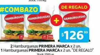 Cordiez 2 Hamburguesas Primer Marca 1 Hamburguesa Primer Marca oferta