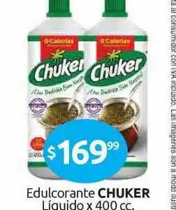 Cordiez Edulcorante Chuker Líquido x 400cc oferta