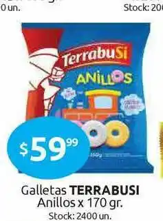 Cordiez Galletas Terrabusi Anillos x 170gr oferta