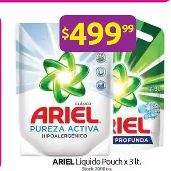 Cordiez Ariel Líquido Pouch x 3lt oferta