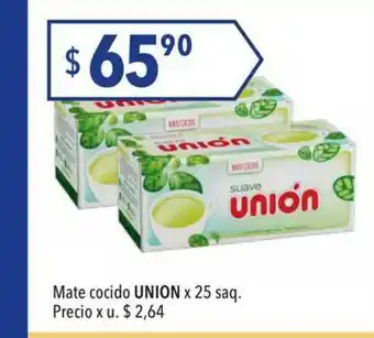 Hergo Mate Cocido Union x 25saq oferta