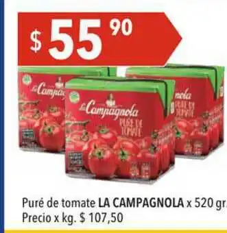 Hergo Puré De Tomate La Campagnola x 520gr oferta