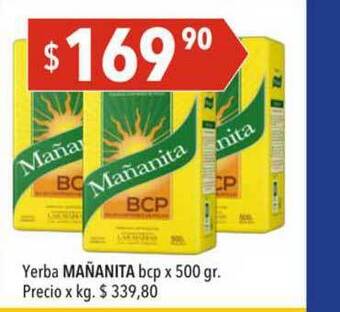 Hergo Yerba Mañanita Bcp x 500gr oferta