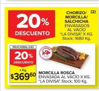 Carrefour Market Morcilla Rosca Envasada Al Vacío oferta