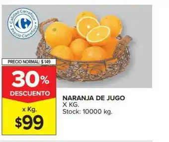 Carrefour Market Naranja De Jugo 30% Descuento oferta