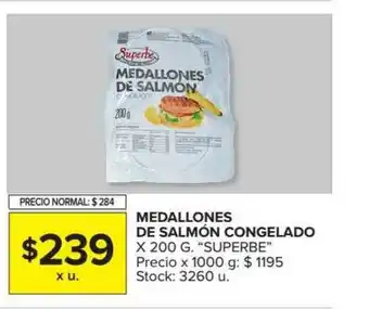 Carrefour Medallones De Salmón Congelado X 200 G oferta