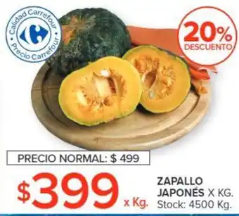 Carrefour ZAPALLO JAPONÉS X KG oferta