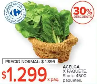 Carrefour ACELGA X PAQUETE oferta