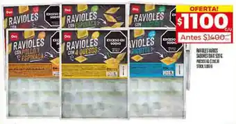 Supermercados DIA RAVIOLES VARIOS SABORES DIA X 520G oferta