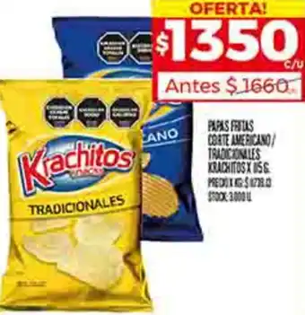 Supermercados DIA PAPAS FESTAS CORTE AMERICANO TRADICIONALES KRACHITOS oferta
