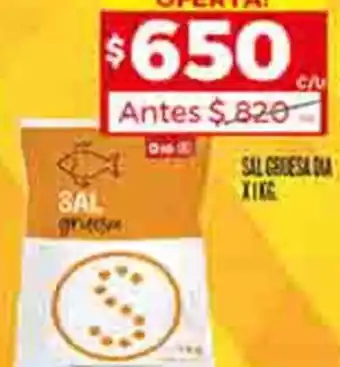 Supermercados DIA SAL GRUESA DIA X 1KG oferta