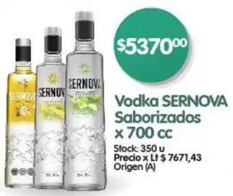 Supermercados Buenos Días Vodka SERNOVA Saborizados x 700cc oferta