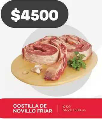 Supermercados Tadicor COSTILLA DE NOVILLO FRIAR X KG oferta