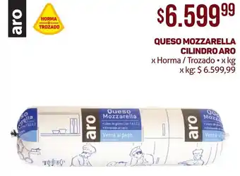 Makro Queso Mozzarella CILINDRO ARO x kg oferta