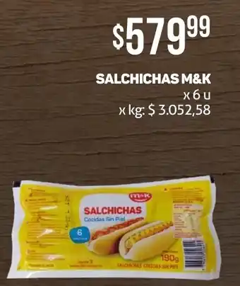 Makro SALCHICHAS M&K x 6u oferta