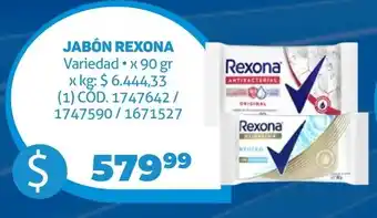 Makro JABÓN REXONA Variedad x 90gr oferta