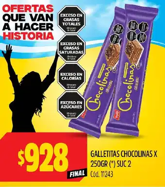Supermercados Yaguar GALLETITAS PEPITOS TRIPACK X 357GR oferta