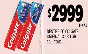 Supermercados Yaguar DENTIFRICO COLGATE ORIGINAL X 180GR oferta