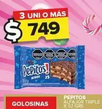 Carrefour Maxi Pepitos - alfajor triple oferta