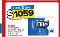 Carrefour Maxi Elite - panuelos descartables soft touch 6 x 10 uni oferta