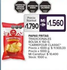 Carrefour Maxi Carrefour - papas fritas oferta