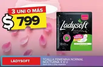 Carrefour Maxi Ladysoft - toalla femenina normal nocturna oferta