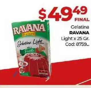 Diarco Ravana Gelatina Light X 25 Gr. oferta