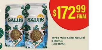 Diarco Yerba Mate Salus Natural X 500 Gr. oferta