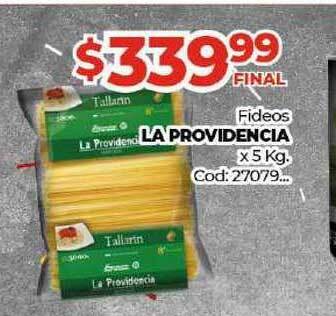 Diarco La Providencia Fideos X 5 Kg. oferta
