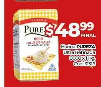 Diarco Pureza Harina Ultra Refinada 0000 X 1 Kg. oferta