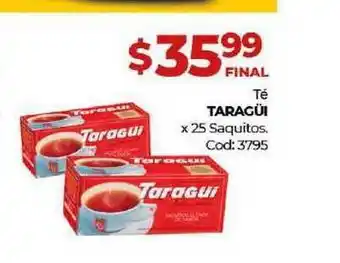 Diarco Taragüi Té X 25 Saquitos. oferta