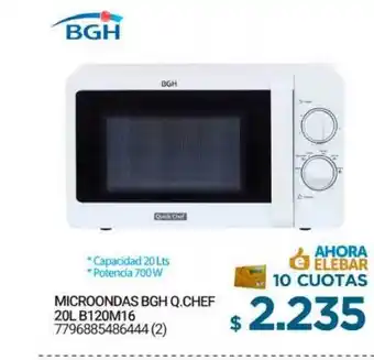 Microondas BGH Q.Chef 20L B120M16