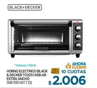 Punto Blu Horno Electrico Black & Decker TO3251XSB-AR Extra Ancho oferta