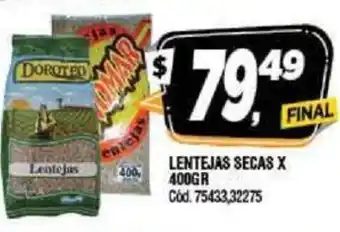 Lentejas Secas x 400gr