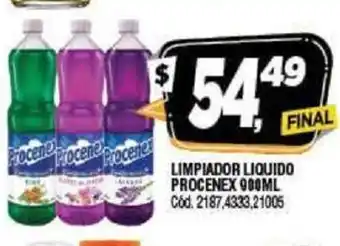 Supermercados Yaguar Procenex Limpiador Liquido 900ml oferta