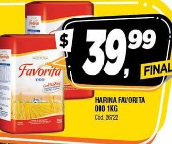 Supermercados Yaguar Favorita Harina 000 1kg oferta