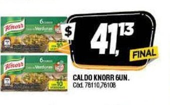Supermercados Yaguar Knorr Caldo 6Un oferta
