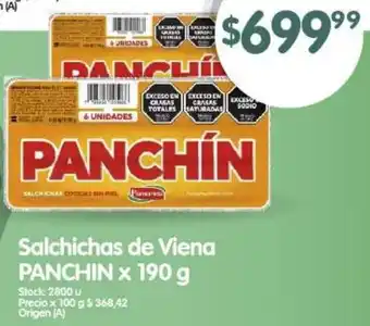 Supermercados Buenos Días Salchichas de Viena PANCHIN x 190g oferta