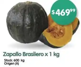 Supermercados Buenos Días Zapallo Brasilero x 1kg oferta