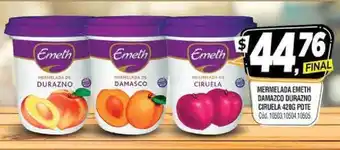 Supermercados Yaguar Mermelada Durazno Emeth Ciruela 420g Pote oferta