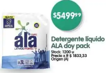 Supermercados Buenos Días Detergente líquido ALA doy pack oferta
