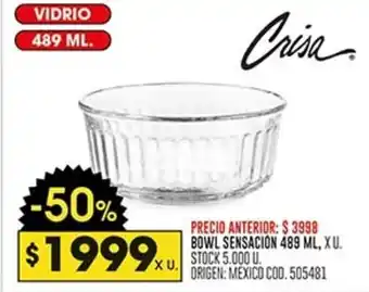 Coto BOWL SENSACION 489ML oferta