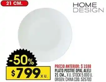 Coto HOME DESIGN PLATO POSTRE OPAL ALELI 21CM oferta