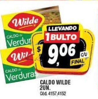 Supermercados Yaguar Caldo Wilde 2un oferta