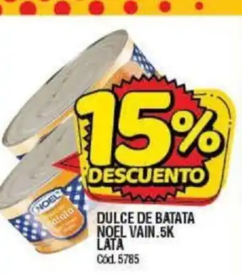 Supermercados Yaguar Noel Dulce De Batata Vain 5k Lata oferta