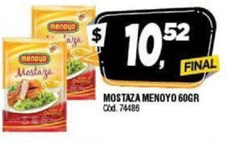 Supermercados Yaguar Mostaza Menoyo 60gr oferta
