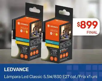 Nini Mayorista LEDVANCE Lámpara Led Classic 5,5W/830 E27 cal./Fría x 1 uni oferta