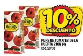 Supermercados Yaguar De la Huerta Pure De Tomates 210g oferta